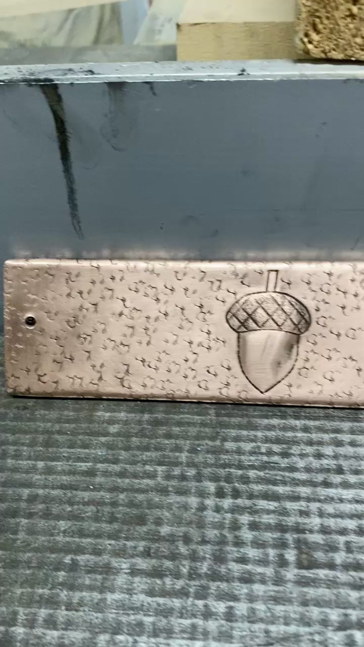 Copper Backsplash Trim Strip (Design Options, Custom Size)