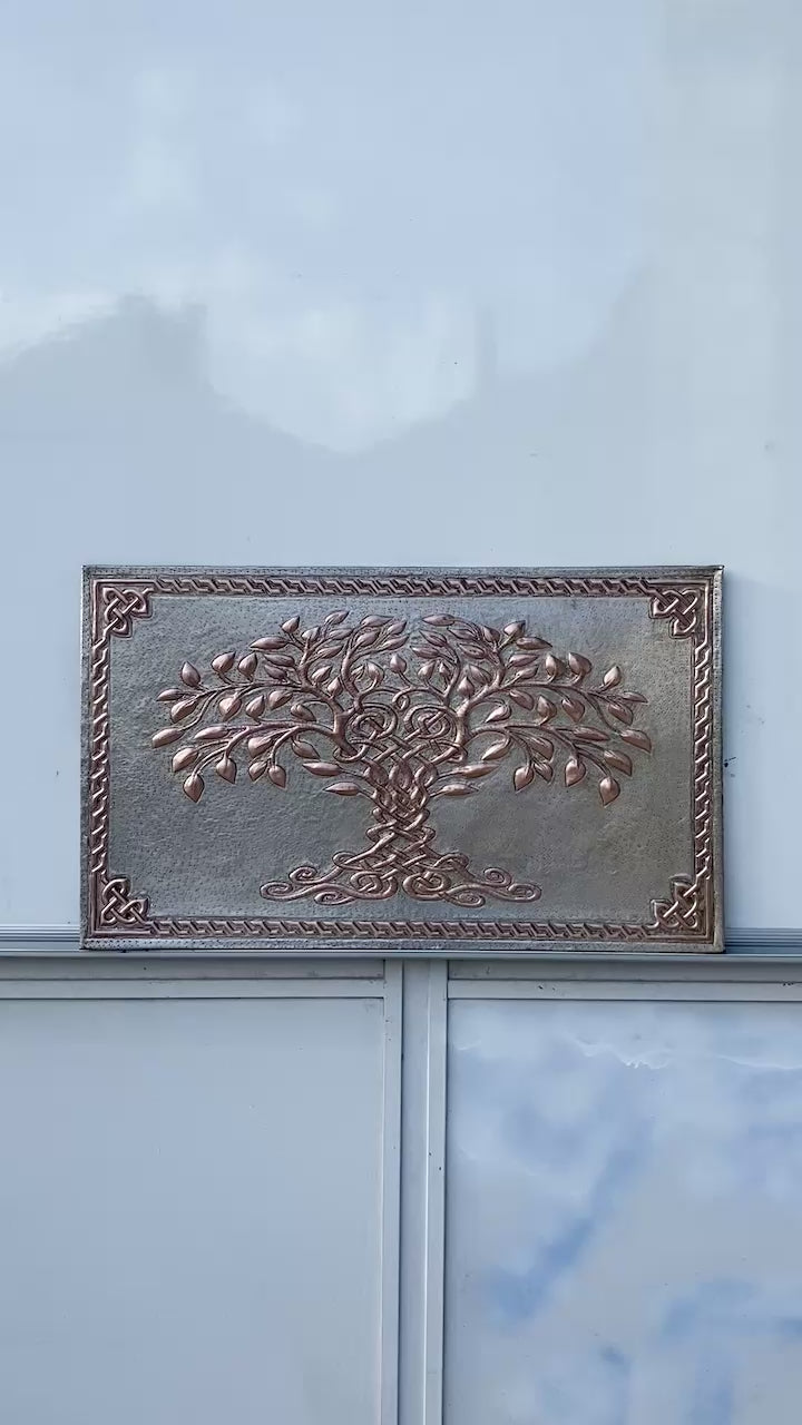 Celtic Tree of Life Copper Backsplash
