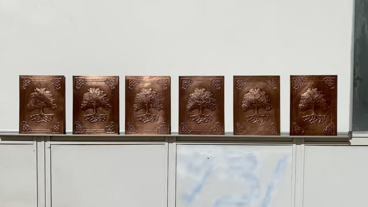 Copper Cabinet Door Insert Panel Set