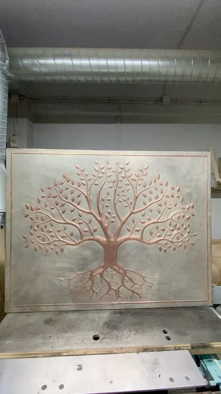 Tree of Life Copper Stove Backsplash