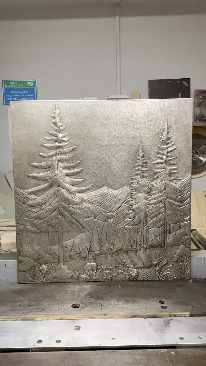 Mountain Pines Copper Backsplash