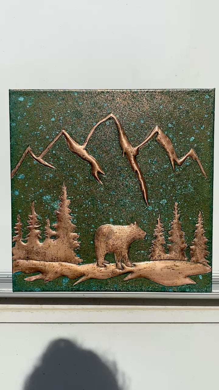 Mountain Bear Copper Backsplash