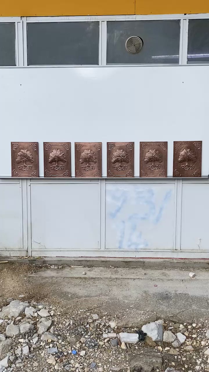 Copper Cabinet Door Insert Panel Set