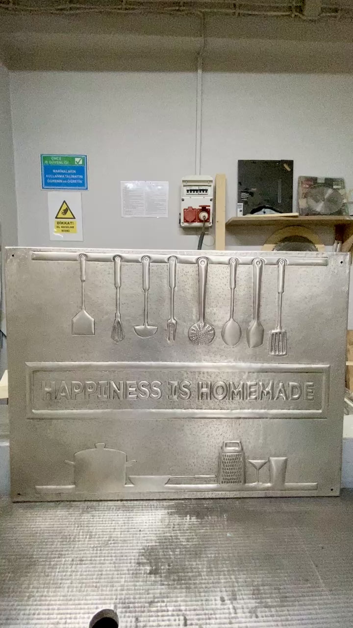 Happiness Is Homemade Copper Backsplash