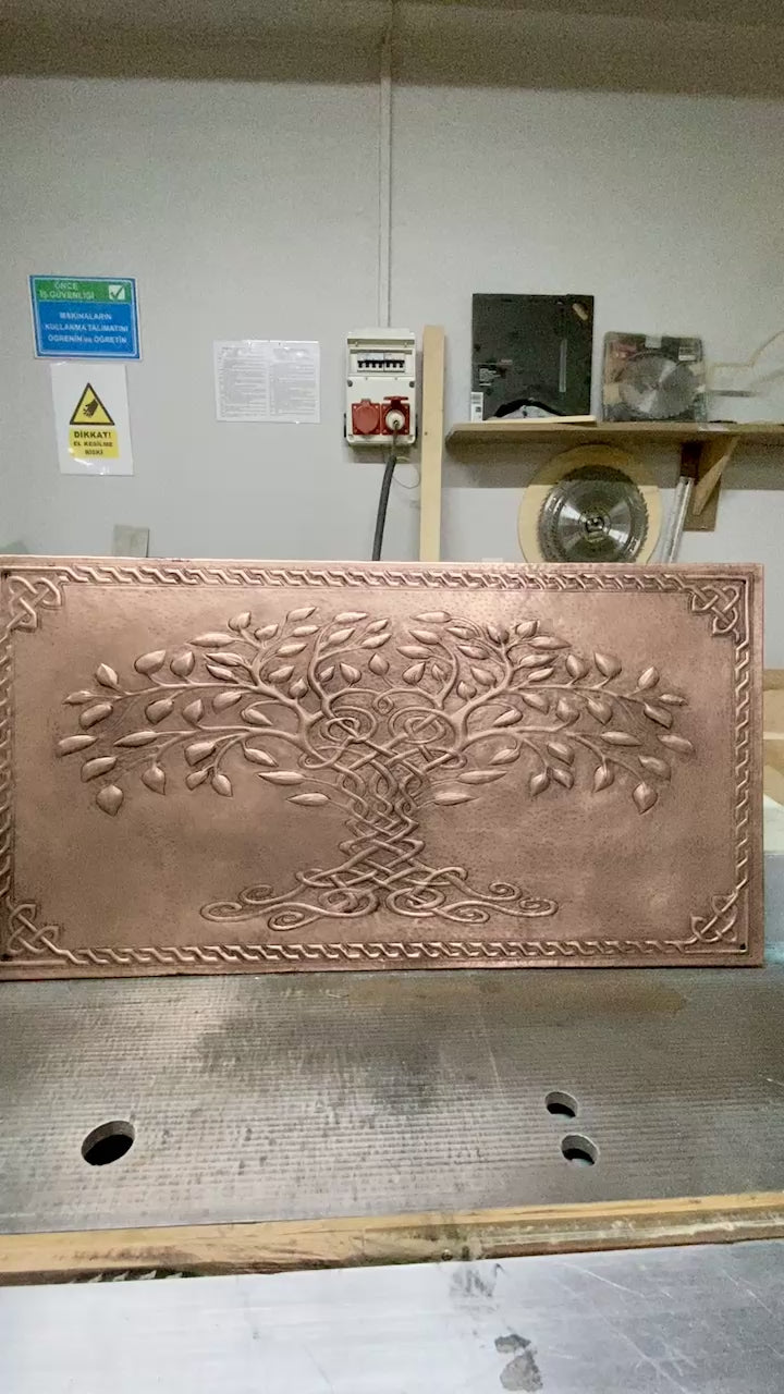 Celtic Tree of Life Copper Backsplash