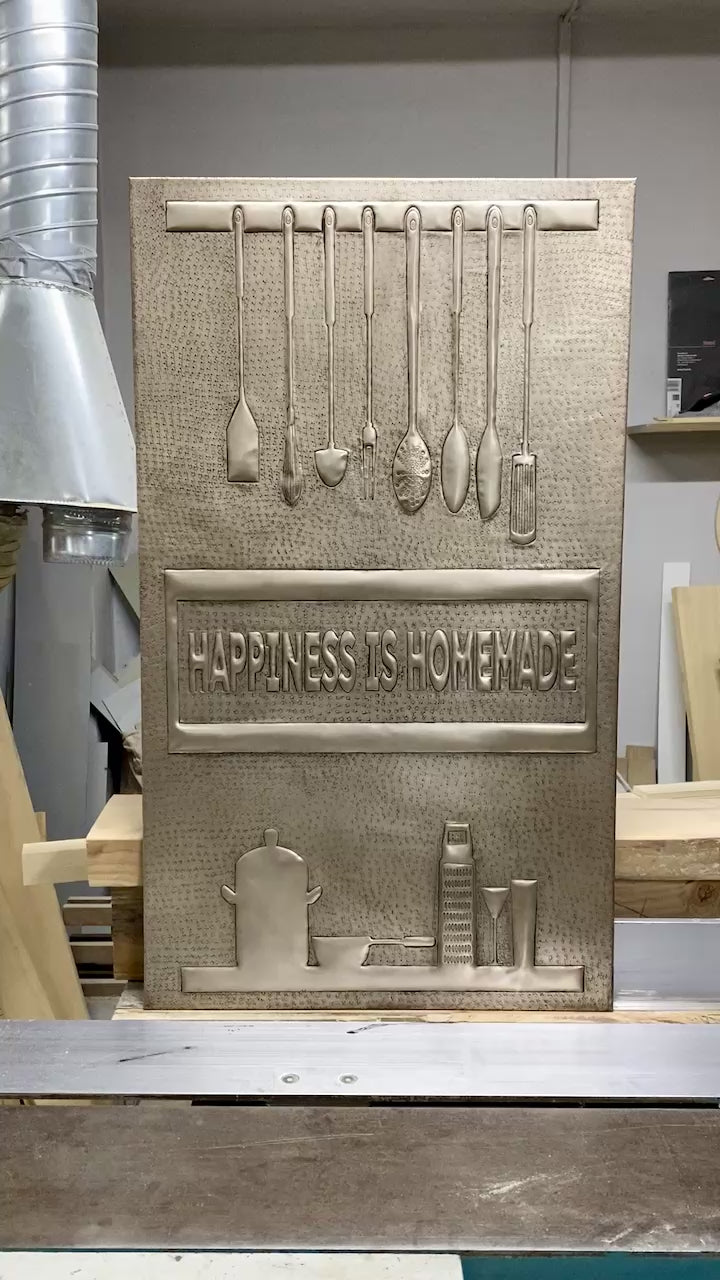 Happiness Is Homemade Copper Backsplash