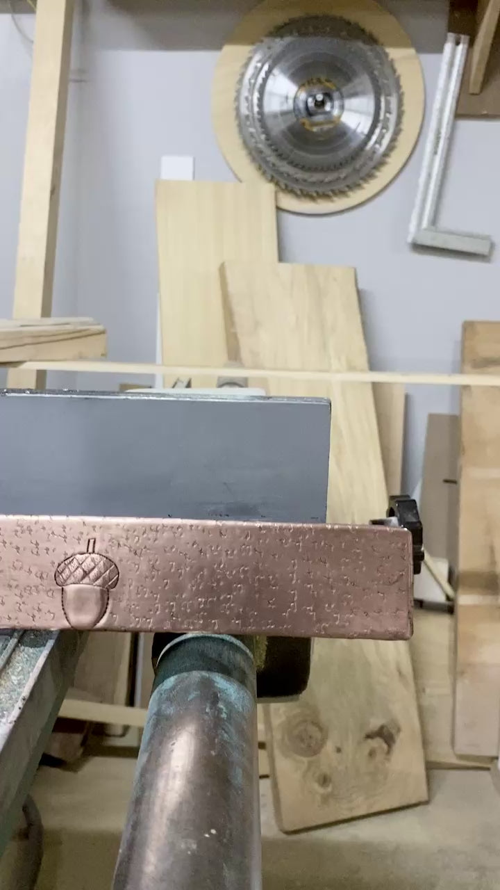 Copper Backsplash Trim Strip (Design Options, Custom Size)